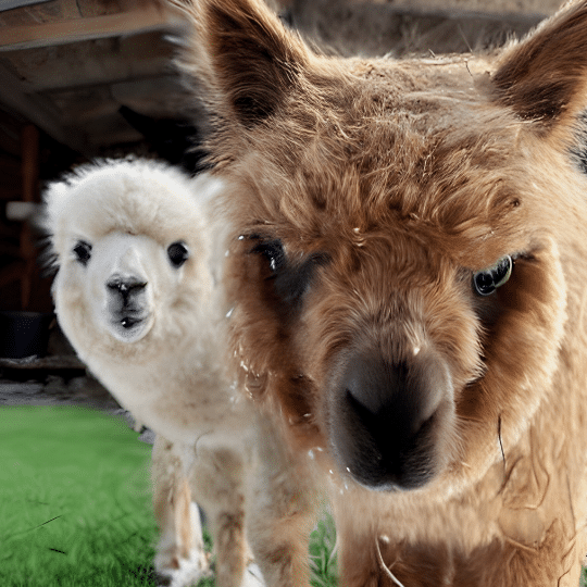 Charming alpacas