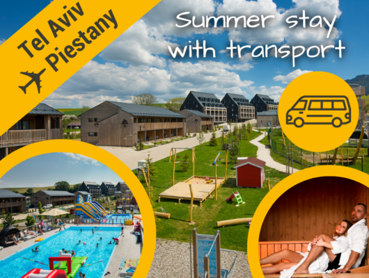 Summer vacation with transport from/to Piestany Airport